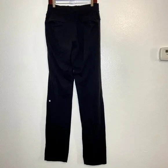 Lululemon Discipline Pant 32 Luon Lycra Sweat Wicking Zip Pockets Medium